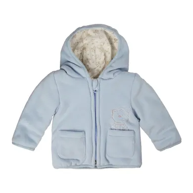 Bluza niemowlęca z kapturem, rozpinana, niebieska, Kanz