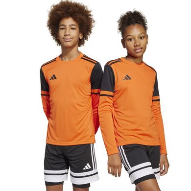 Bluzka bramkarska dziecięca z długim rękawem, pomarańczowa, Adidas Squadra