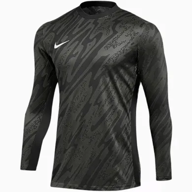 Bluzka bramkarska męska z długim rękawem, czarna, Nike