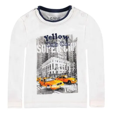 Bluzka chłopięca, biała, Kanz