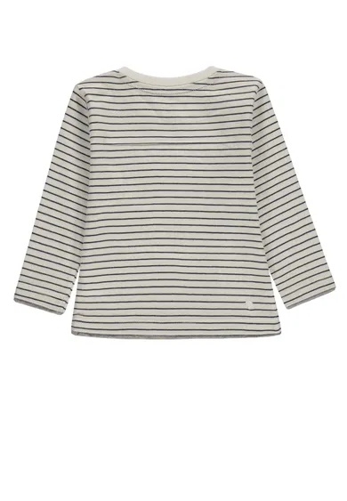 Bluzka chłopięca z długim rękawem, biała, Tom Tailor