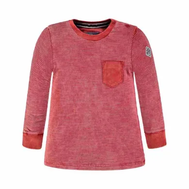 Bluzka chłopięca z długim rękawem, czerwona, Kanz
