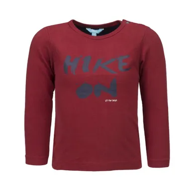 Bluzka chłopięca z długim rękawem, czerwona, Lief