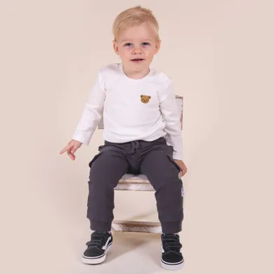 Bluzka chłopięca z długim rękawem, ecru, Nicol