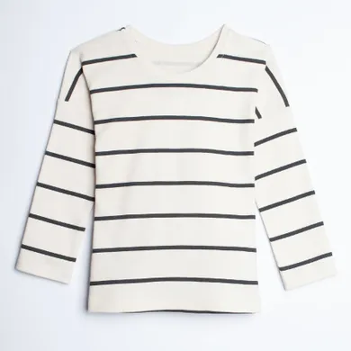 Bluzka chłopięca z długim rękawem, ecru, Nicol