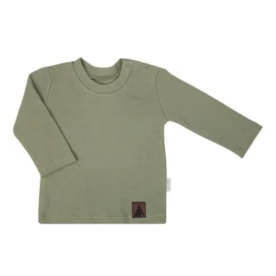Bluzka chłopięca z długim rękawem, zielona, Nicol
