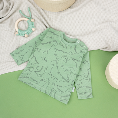 Bluzka chłopięca z długim rękawem, zielona, Tup Tup