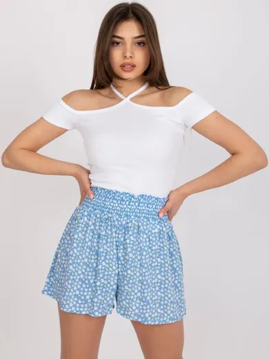 Bluzka damska z krótkim rękawem, biała, Rue Paris