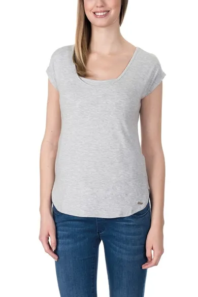 Bluzka damska z krótkim rękawem, do karmienia, szara, Bellybutton