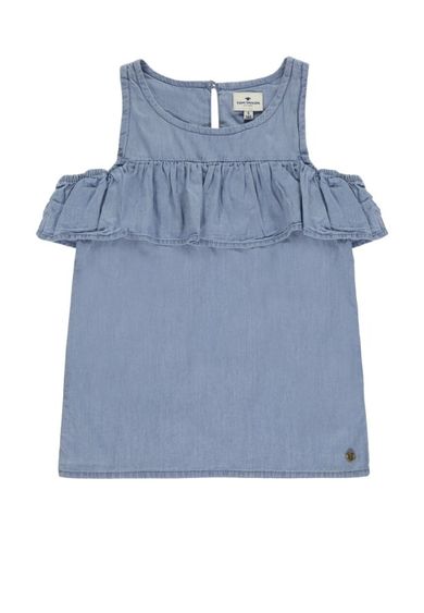 Bluzka dziewczęca bez rękawów, denim, Tom Tailor