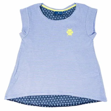 Bluzka dziewczęca bez rękawów, niebieska, Tom Tailor