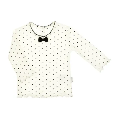 Bluzka dziewczęca z długim rękawem, ecru, Nicol