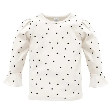 Bluzka dziewczęca z długim rękawem, ecru, Pinokio