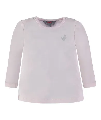 Bluzka dziewczęca z długim rękawem, jasnoróżowa, Kanz