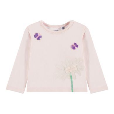 Bluzka dziewczęca z długim rękawem, różowa, Tom Tailor