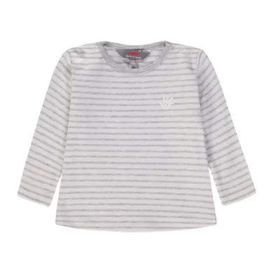 Bluzka dziewczęca z długim rękawem, szara, Kanz