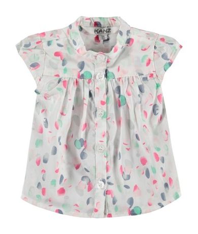 Bluzka dziewczęca z krótkim rękawem, mix, Kanz