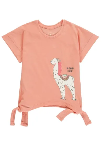 Bluzka dziewczęca z krótkim rękawem, pomarańczowa, Tom Tailor