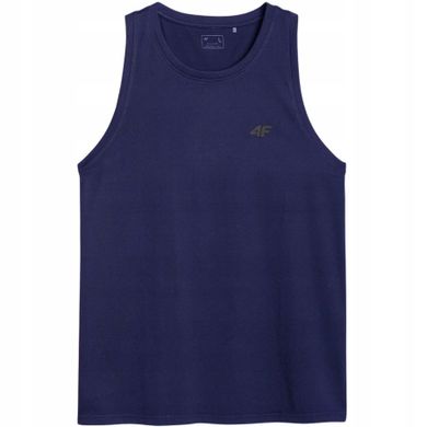 Bluzka męska bez rękawów, granatowa, 4F