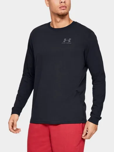 Bluzka męska z długim rękawem, granatowa, Under Armour