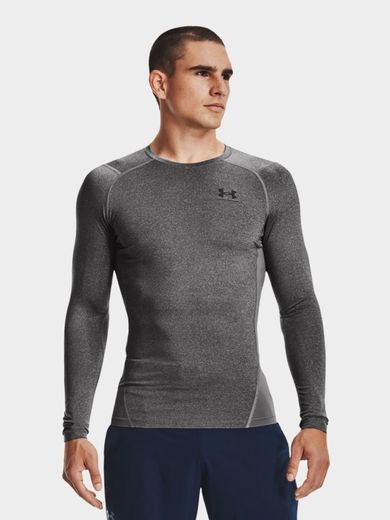 Bluzka męska z długim rękawem, szara, Under Armour