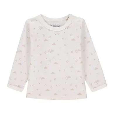Bluzka niemowlęca z długim rękawem, ecru, Kanz