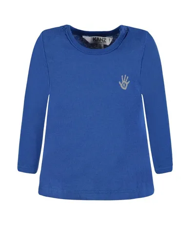 Bluzka niemowlęca z długim rękawem, granatowa, Kanz