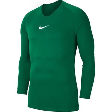 Bluzka termoaktywna męska z długim rękawem, zielona, Nike