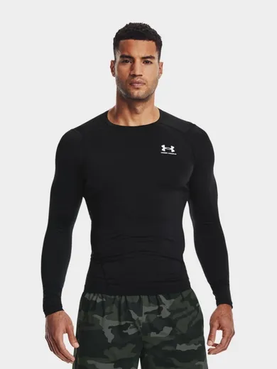 Bluzka z długim rękawem męska, czarna, Under Armour Heatgear Armour Long Sleeve