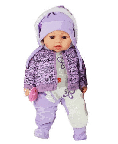 Bobas, lalka interaktywna, 45 cm