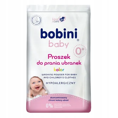 Bobini, Baby hipoalergiczny proszek do prania ubranek, kolor, 1.2kg