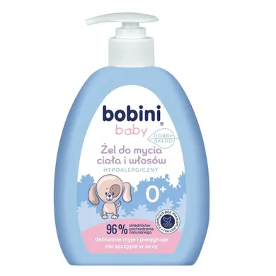 Bobini, Baby, żel do mycia ciała i włosów, hypoalergiczny, 300 ml