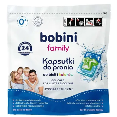 Bobini, Family uniwersalne kapsułki do prania 24szt.