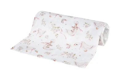 Bocioland, Gąski, pieluszka bambusowa, 110-110 cm