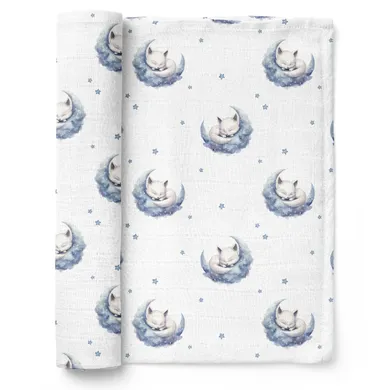 Bocioland, Liski, pieluszka bambusowa, 75-75 cm