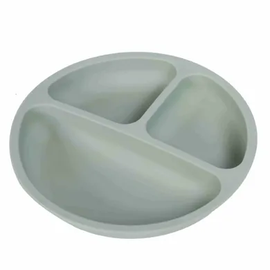 Bocioland, silikonowy talerzyk, zielony