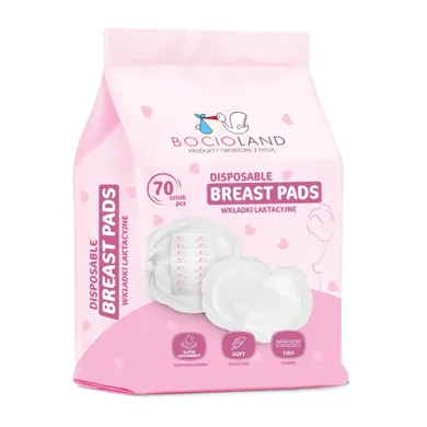 Bocioland, wkładki laktacyjne, superchłonne i cienkie, 70 szt.