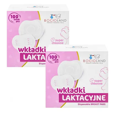 Bocioland, wkładki laktacyjne z superabsorbentem, 200 szt.