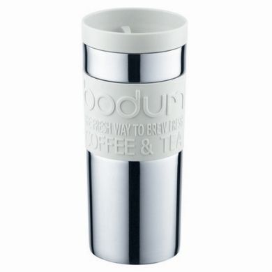 Bodum, Travel Mug, kubek termiczny, biały, 0,35 l