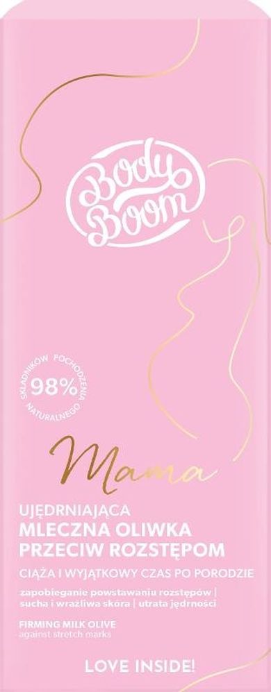 Body Boom, Mama, ujędrniająca mleczna, oliwka przeciw rozstępom, 90 g