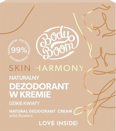 Body Boom, Skin Harmony, naturalny dezodorant w kremie, dzikie kwiaty