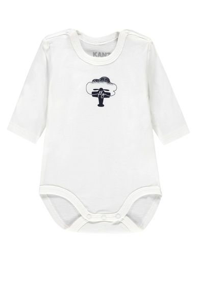 Body chłopięce z długim rękawem, białe, Kanz