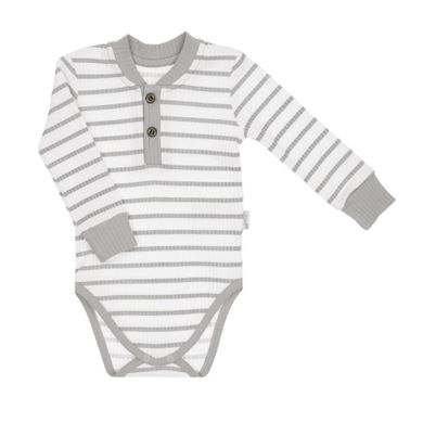 Body chłopięce z długim rękawem, białe, Nicol