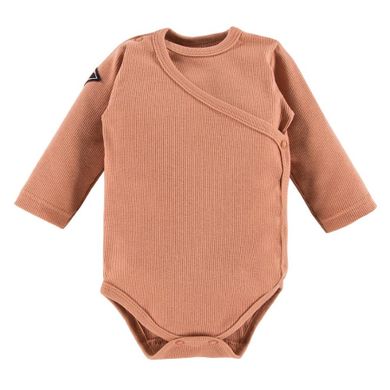 Body chłopięce z długim rękawem, brązowe, Jump, Eevi