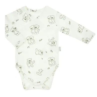 Body chłopięce z długim rękawem, ecru, Nicol