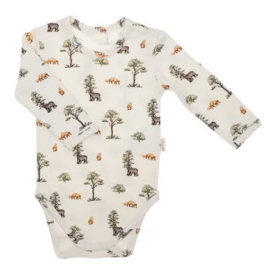 Body chłopięce z długim rękawem, ecru, Nicol