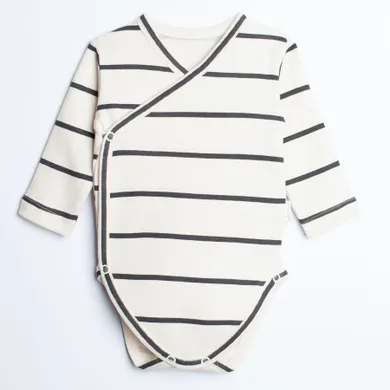 Body chłopięce z długim rękawem, ecru, Nicol