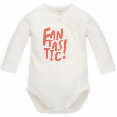 Body chłopięce z długim rękawem, ecru, Orange Flip, Pinokio