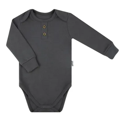 Body chłopięce z długim rękawem, grafitowe, Nicol