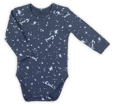Body chłopięce z długim rękawem, granatowe, Cool, Nicol